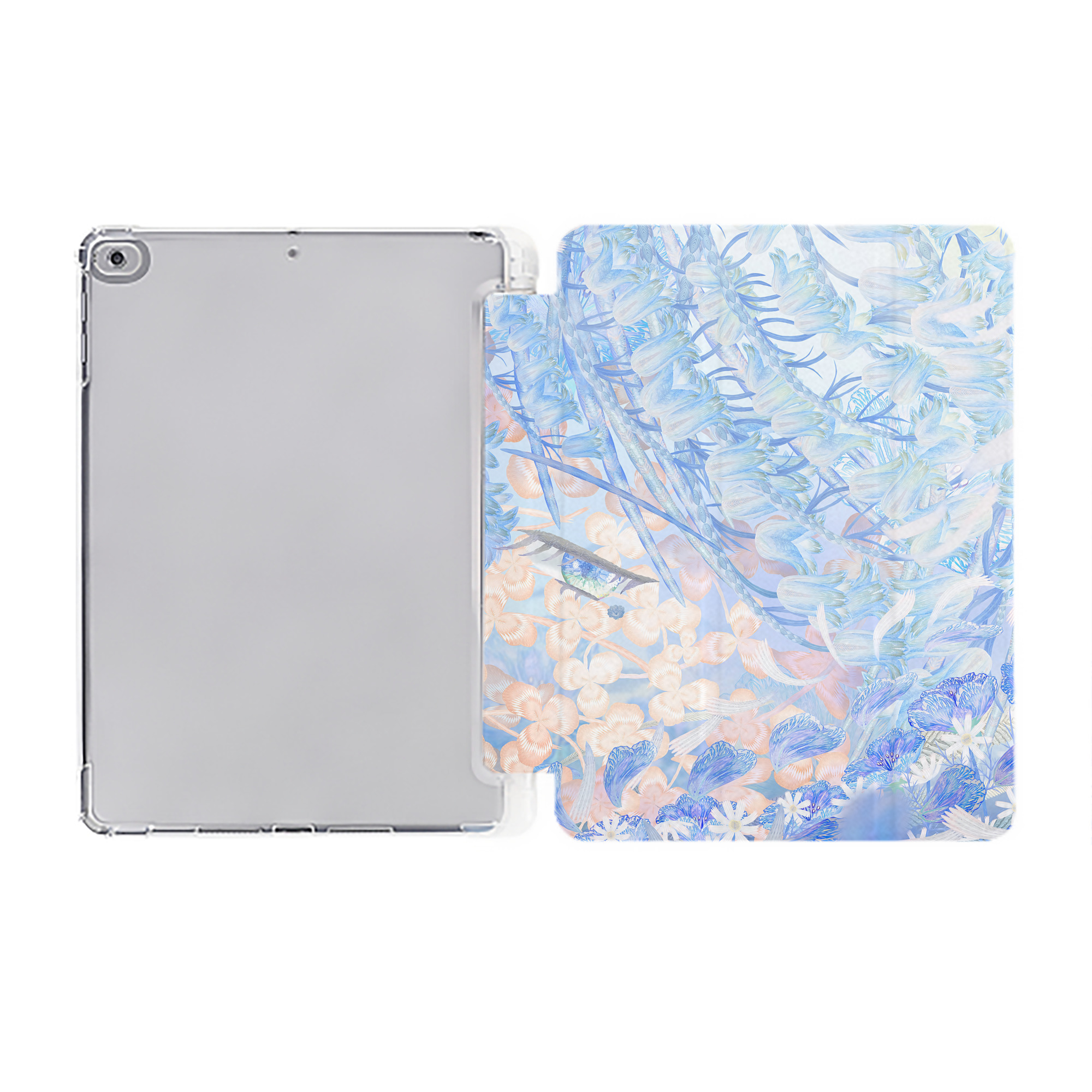 （画像用） 葬送のフリーレン Frieren IPad ケース ペン収納付き 三つ折りスタンド PUレザー×シリコン 対応機種9.5/10.5/10.9インチ